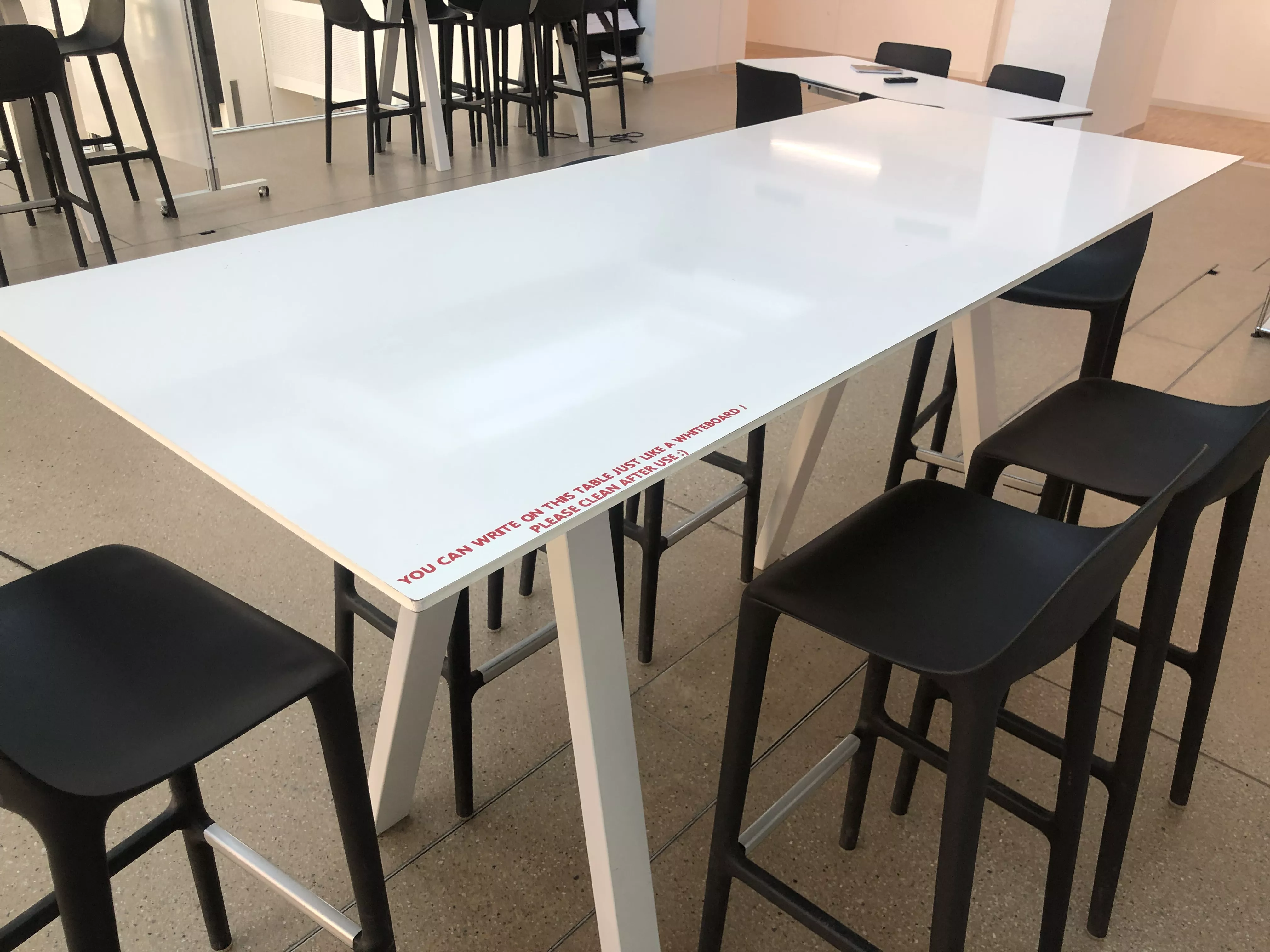 Whiteboard table